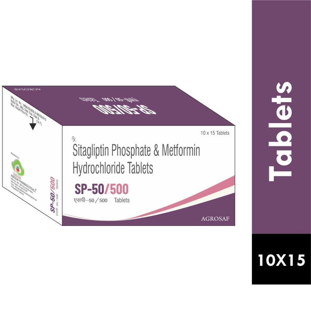 SP 50/500 MG TABLET - Sitagliptin 50mg + Metformin 500mg
