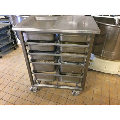 Food Storage Stainless Steel Trolley - Application: Commercial