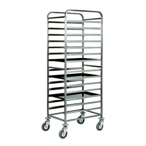 Kitchen Rack Stainless Steel Trolley - Application: Commercial
