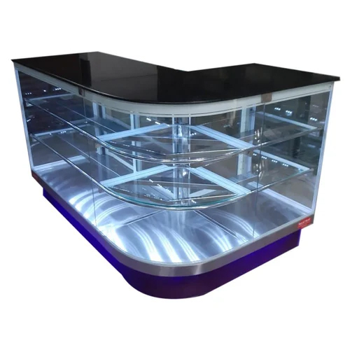 3 Shelves Bakery Display Counter - Color: Transparent