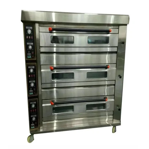 Three Deck Stainless Steel Oven