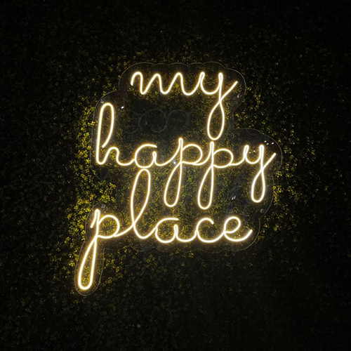 LED Neon Sign Board - Acrylic Material, Standard Size, Transparent Color | IP65 Waterproof, Static Text Display, 220-240V Electric Power