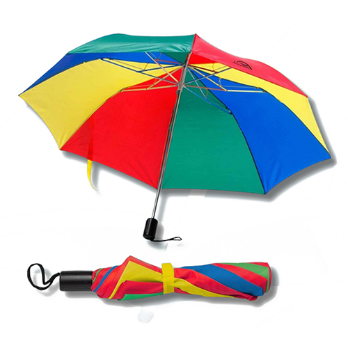 21X8 Mm Automatic Folding Umbrella - Color: Multicolor