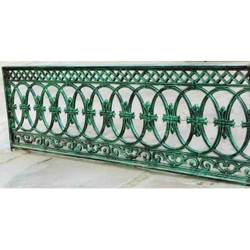 Antique Cast Iron Grill - Color: Green