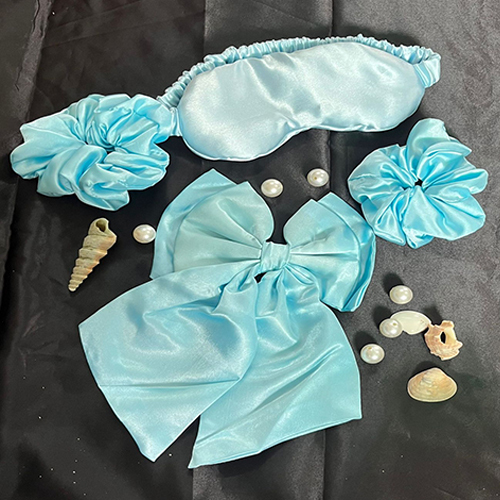 Satin Scrunchie Set - High-Quality Satin, Various Sizes, Elegant Plain Design | Perfect for Personal and Professional Styling