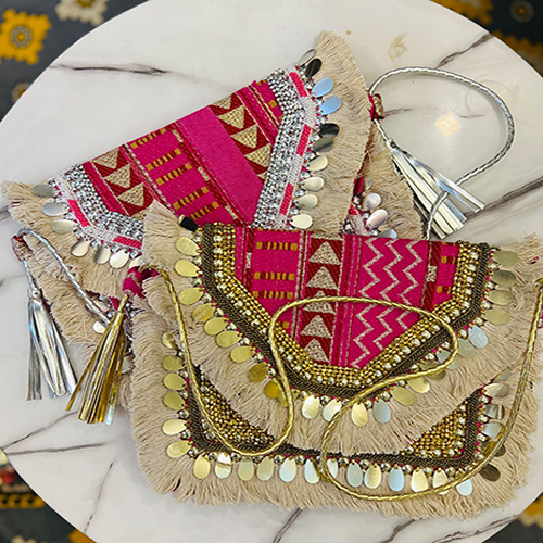 Pink Color Banjara Bags