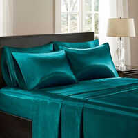 Green Color Satin Cushion Cover - Color: Different Available