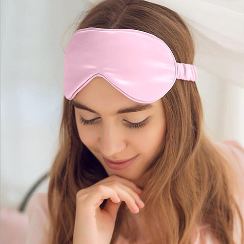 Pink Silk Eye Mask - Age Group: Suitable For All Ages