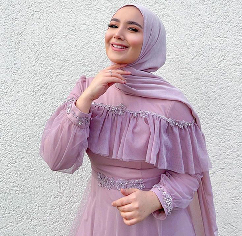 Light Purple Silk Hijabs