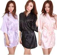 Ladies Silk Bathrobe