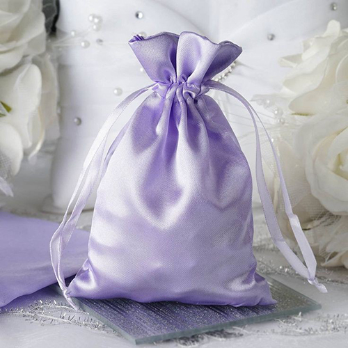 Purple Color Silk Potli Bag