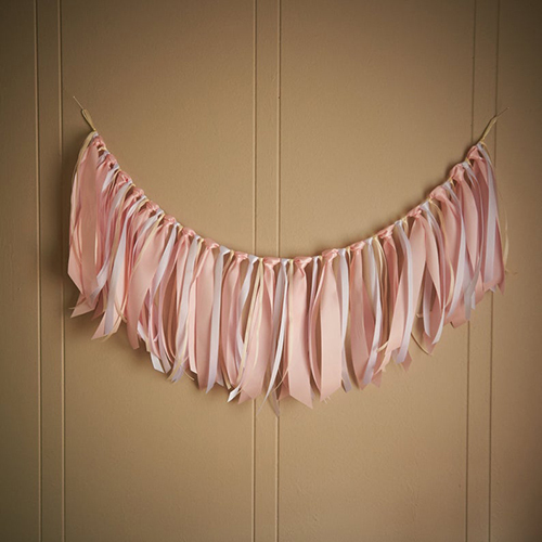 Home Decorative Fabric Garland Backdrop Ribbon - Color: Various Available