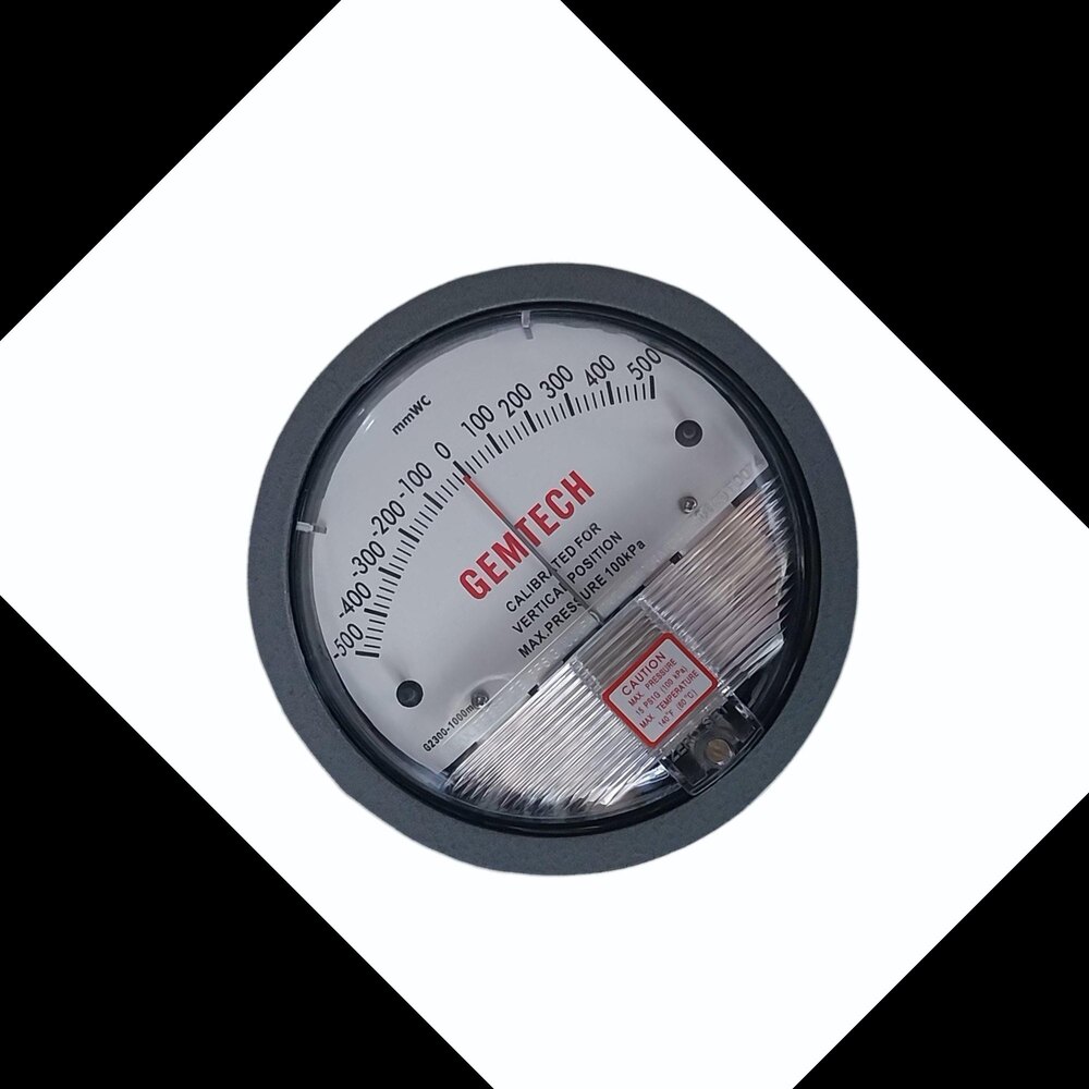 Gemtech_differential Pressure Gauge In Faridabad Haryana - Accuracy: 2% (-Ha Model 1) Of Fs (3% (-Ha 1.5%) On -0
