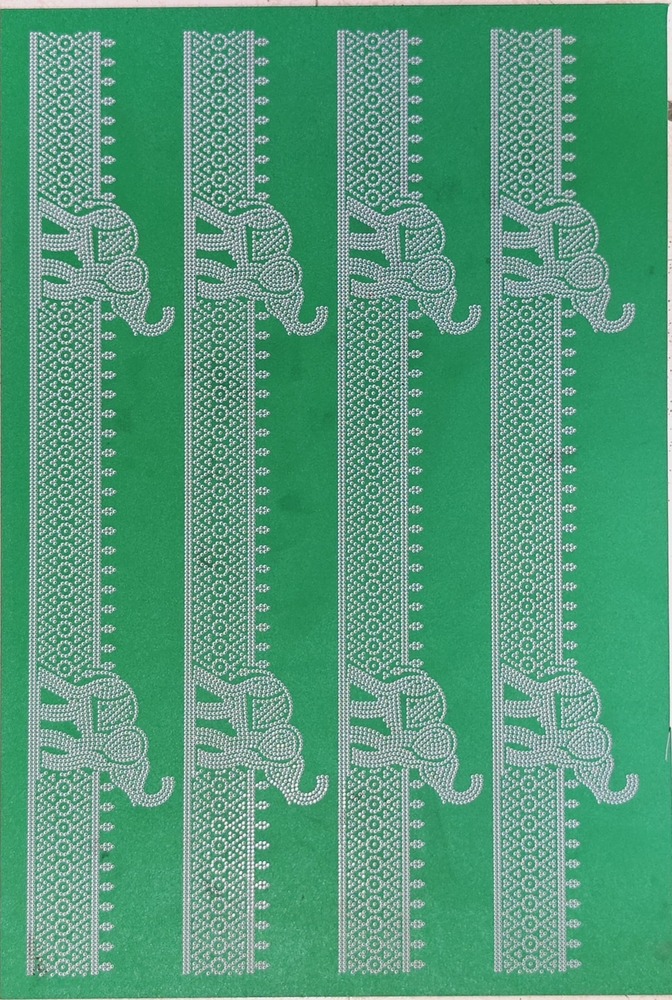 Hot Fix Die Cutting Sheet - Color: Green