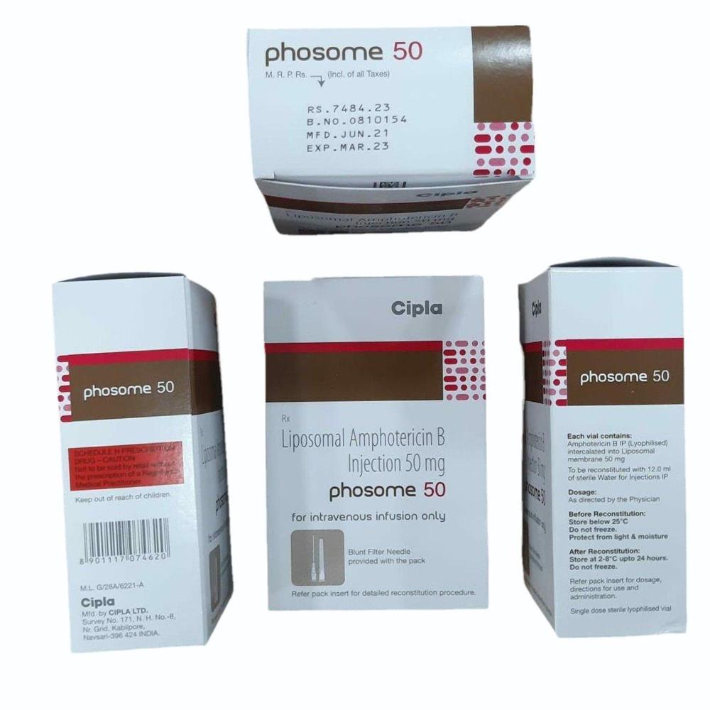 Phosome Liposomal Amphotericin B Injection 50mg