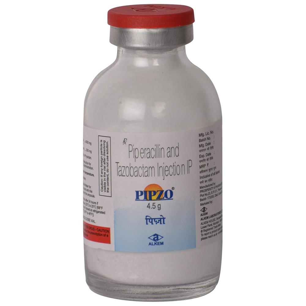 Pipzo Piperacillin & Tazobactum Injection 4.5gm - Grade: Medicine Grade