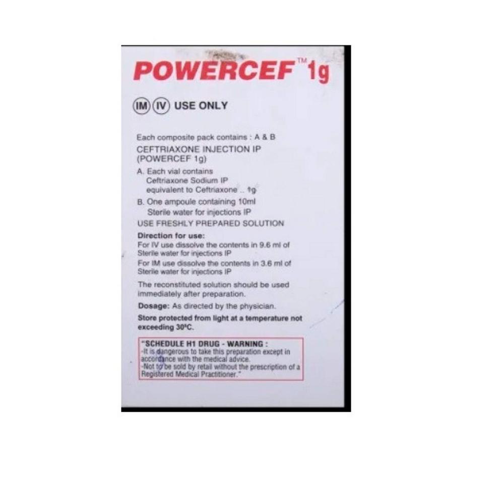 Powercef Ceftriaxone Injection 1g  