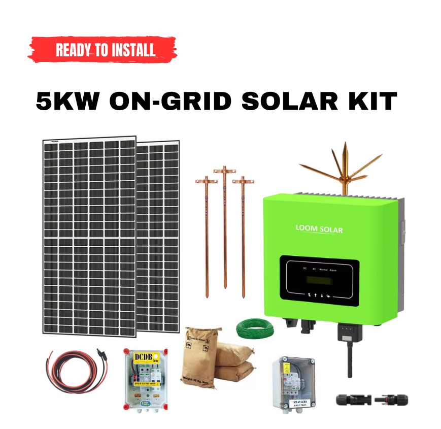 5 KWp On-grid solar plant 