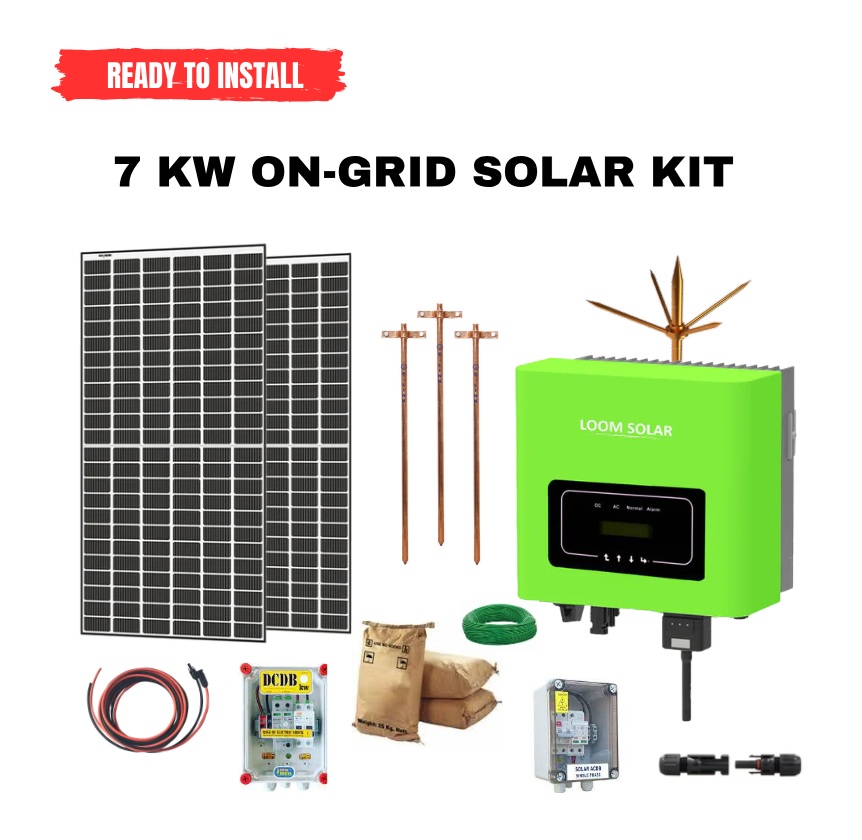 7 KWp On-grid solar plant