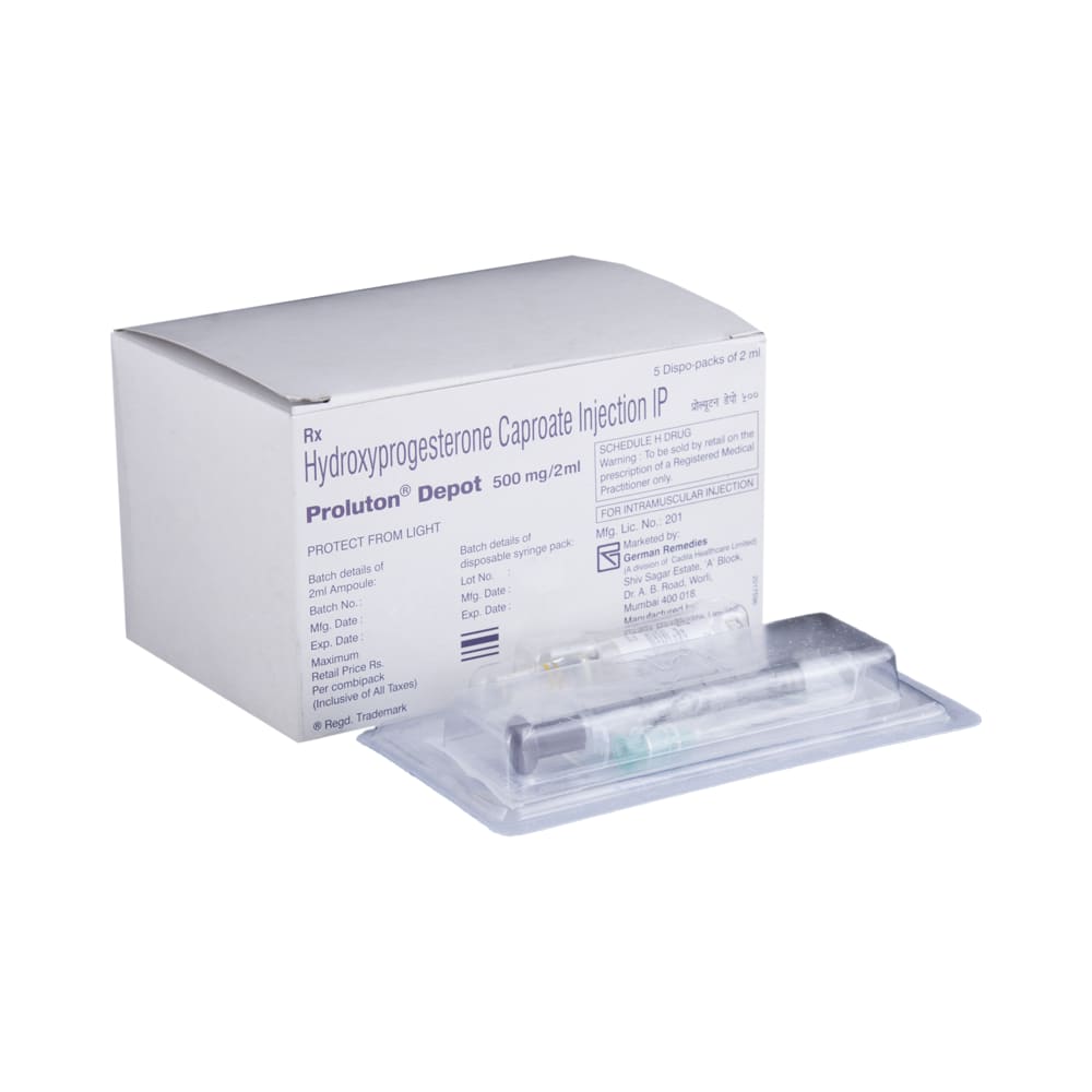 Proluton  Depot  Hydroxyprogesterone  Injection 500 mg