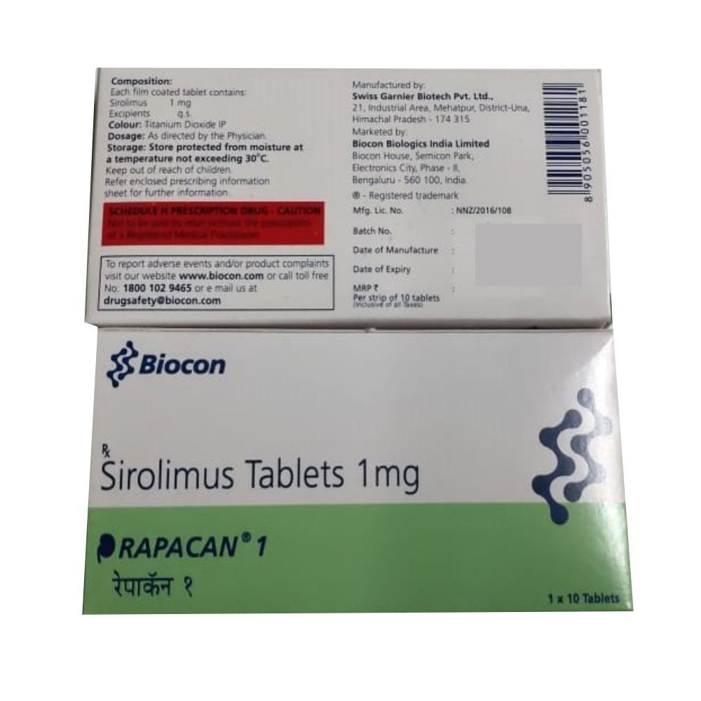 Rapacan Sirolimus  Tablet 1mg