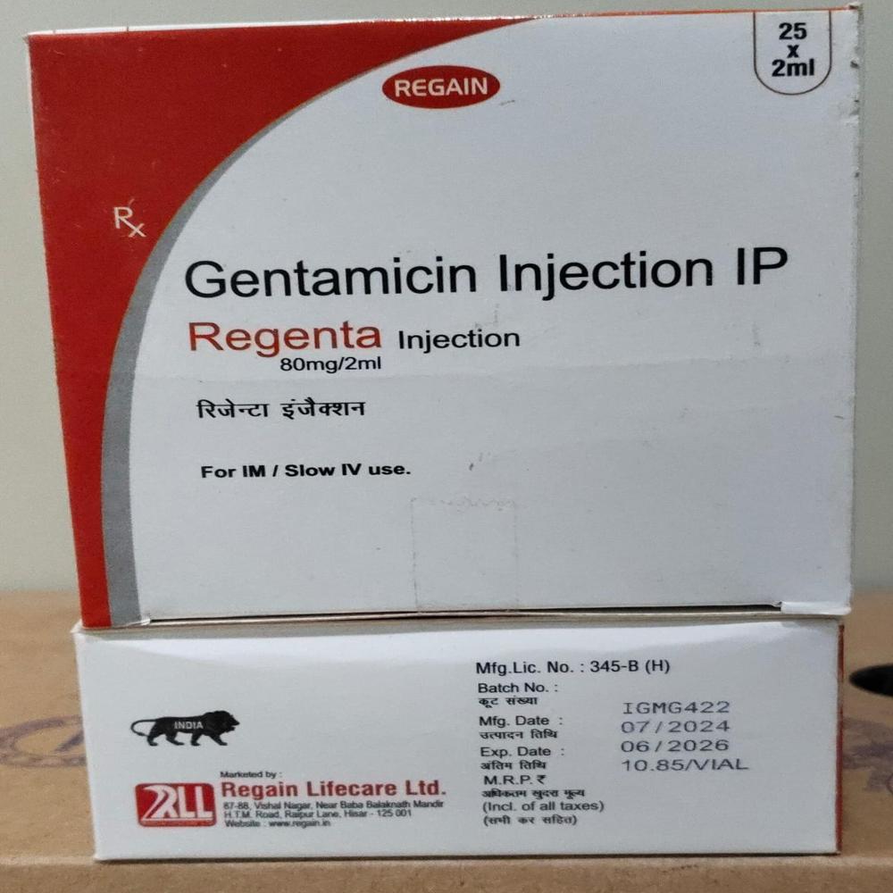 Regenta Gentamicin Injection  80mg