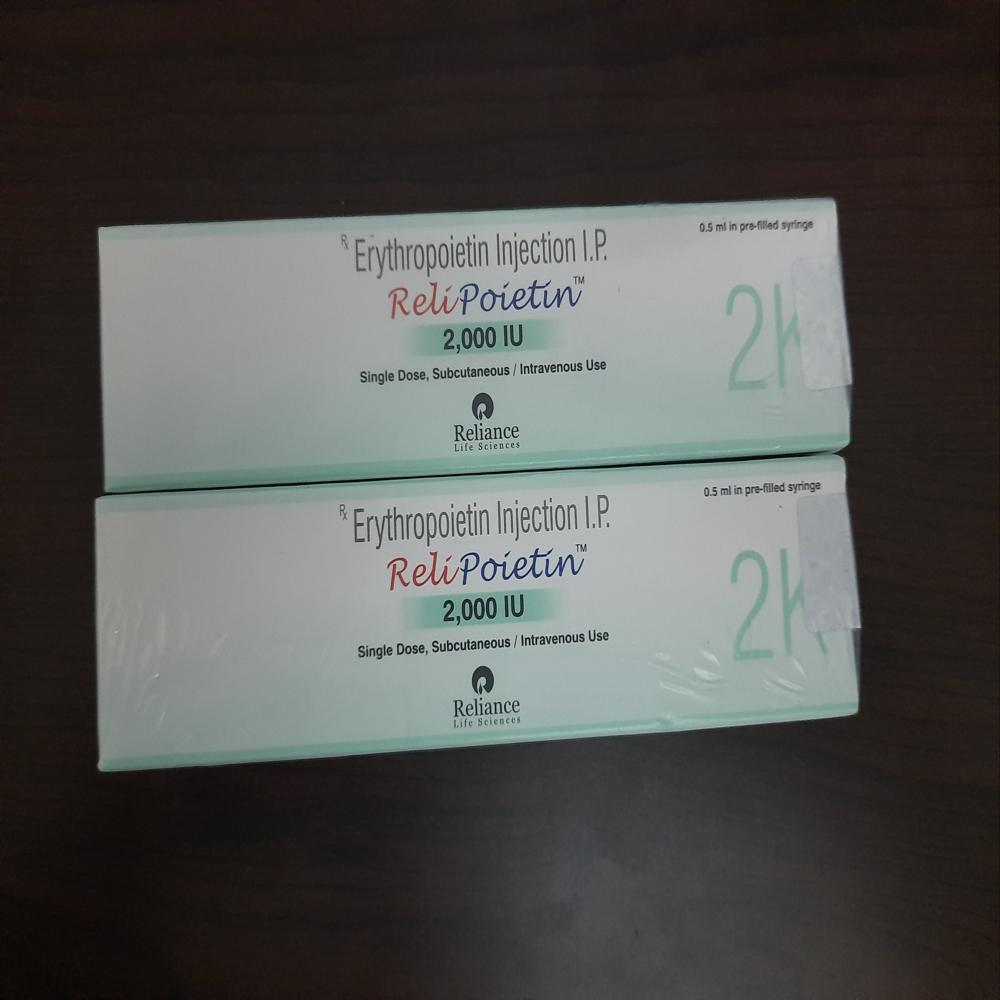 Relipoietin Erythropoietin Alfa Injection 2000IU 