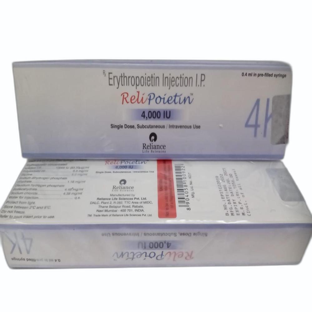 Relipoietin  Erythropoietin Alfa Injection 4000IU