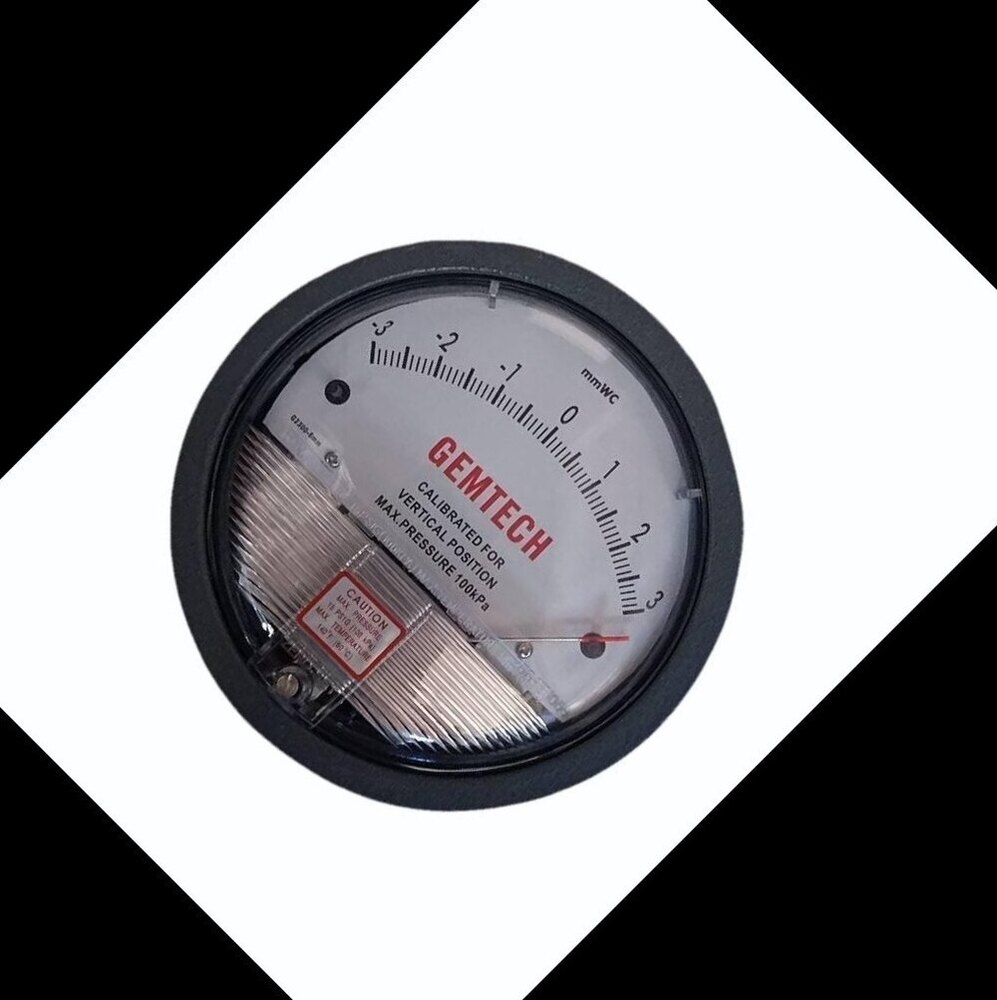 GEMTECH G2300-4CM DIFFERENTIAL PRESSURE GAUGE Range 2-0-2 CM