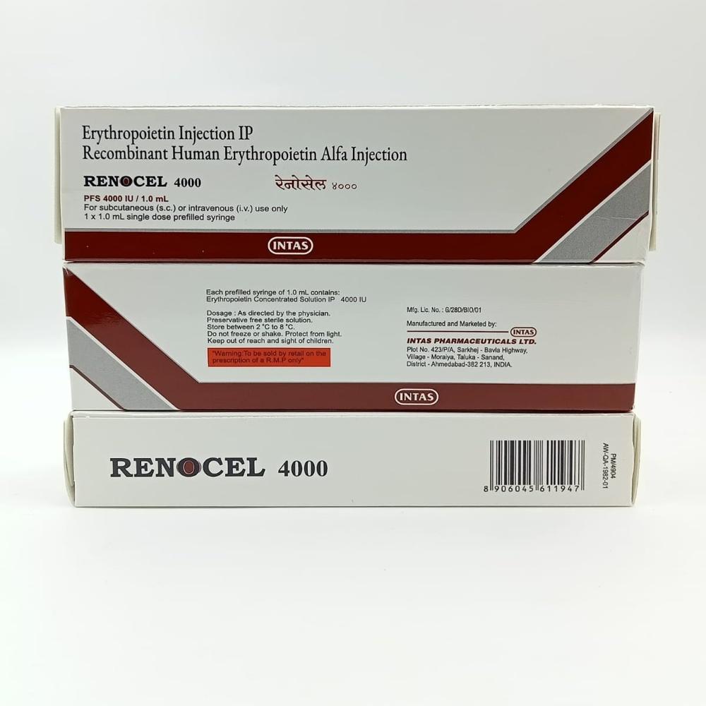 Renocel Erythropoietin Alfa Injection  4000IU