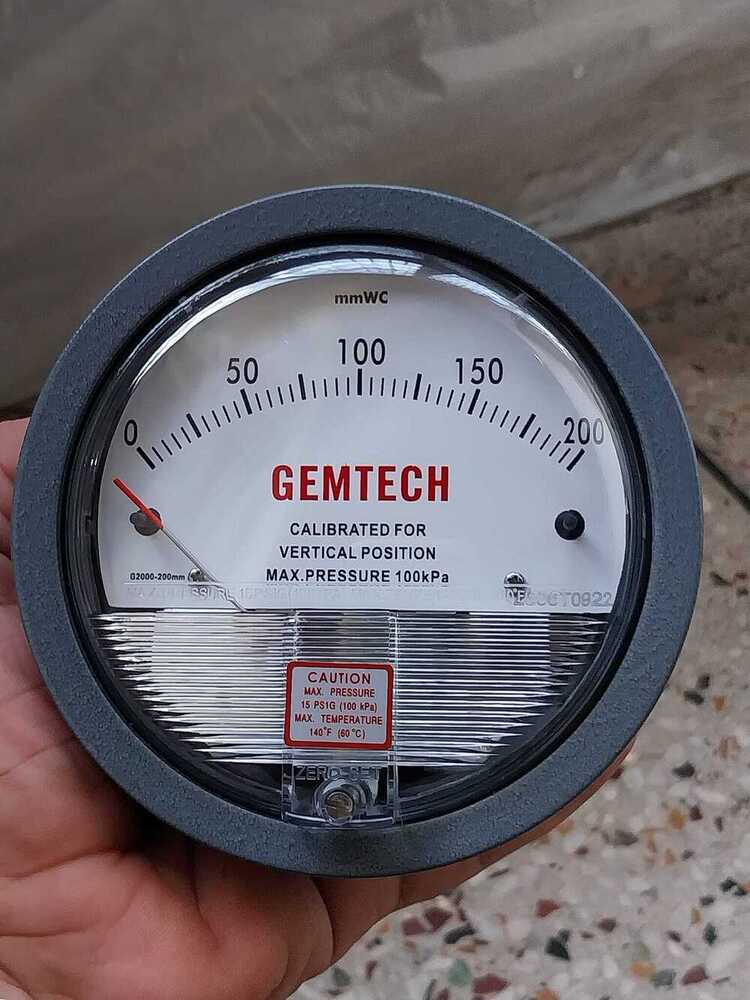 GEMTECH Differential Pressure Gauge Wholesaler From Barabanki Uttar Pradesh