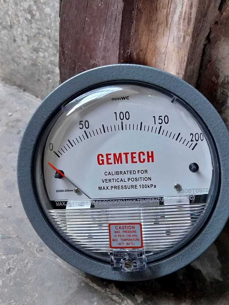 GEMTECH Differential Pressure Gauge Wholesaler From Barabanki Uttar Pradesh