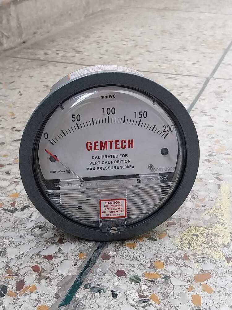 GEMTECH Differential Pressure Gauge Wholesaler From Barabanki Uttar Pradesh