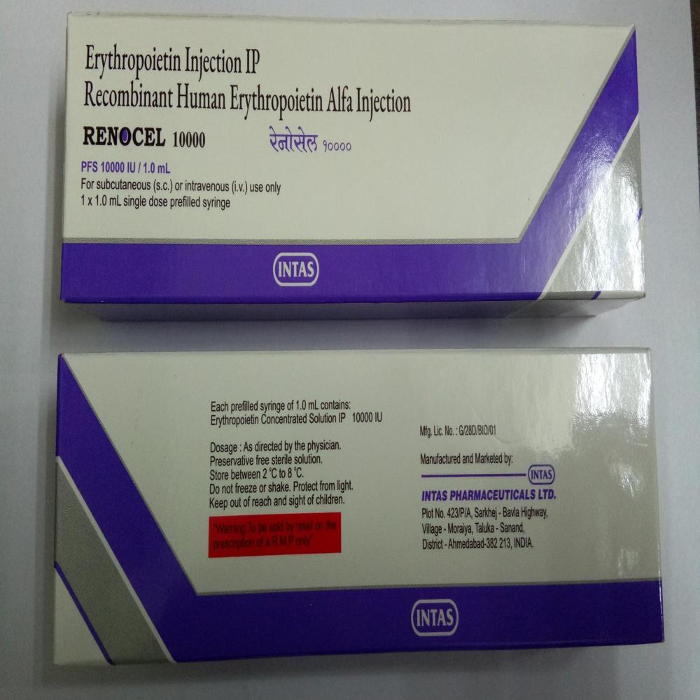 Renocel Erythropoietin Alfa Injection 10000IU