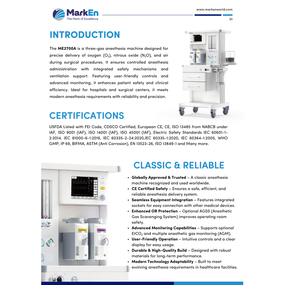 Anesthesia Machine - Feature: Good Quality