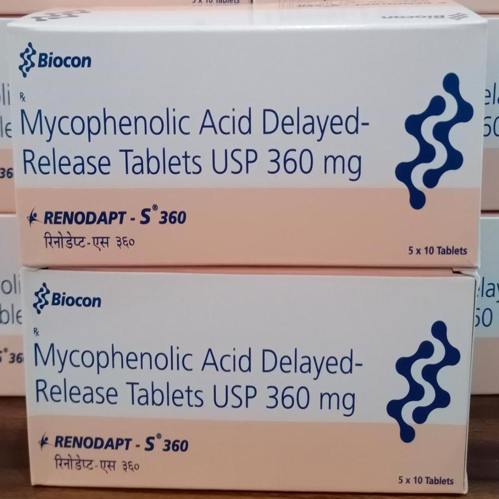 Renodapt S  Mycophenolate sodium Tablet 360mg