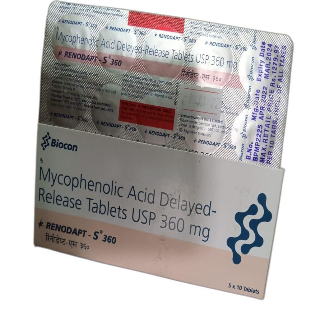 Renodapt S  Mycophenolate sodium Tablet 360mg