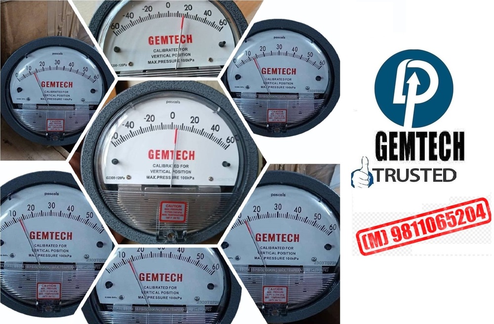 Wholesale GEMTECH Differential Pressure Gauges From Prem Nagar (Hisar)