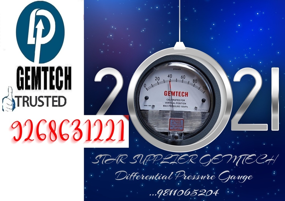 Wholesale GEMTECH Differential Pressure Gauges From Prem Nagar (Hisar)
