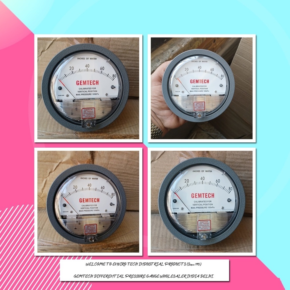 GEMTECH Differential Pressure Gauge Wholesaler From Surat Gujarat