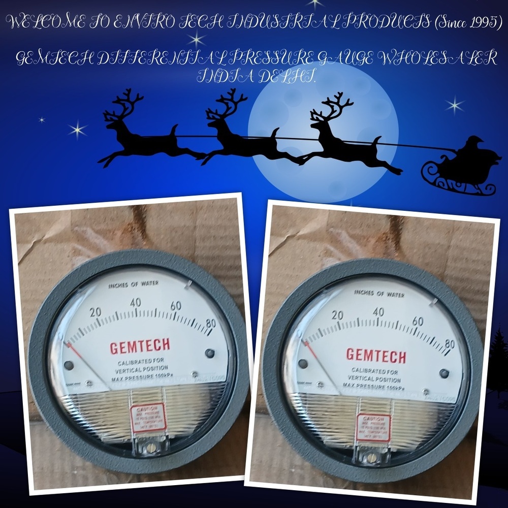 Gemtech Differential Pressure Gauge In Doodannakundi Industrial Area Bengaluru Karnataka - Accuracy: 2% (-Ha Model 1) Of Fs (3% (-Ha 1.5%) On -0