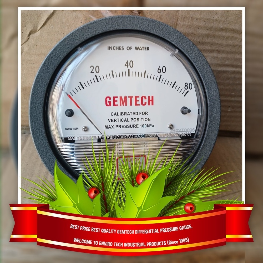 GEMTECH Differential Pressure Gauge Wholesaler From Ambasamudram Tamil Nadu