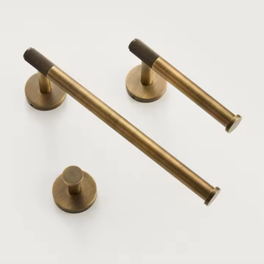 Hyperion Knurled Toilet Paper Holder | Luxurious Roll Holder