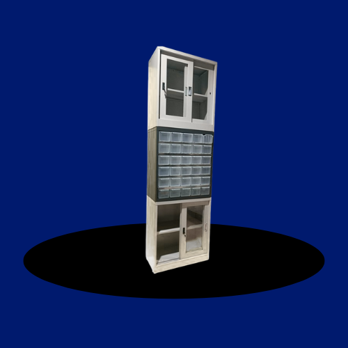 Pharmacy Glass Cabinet