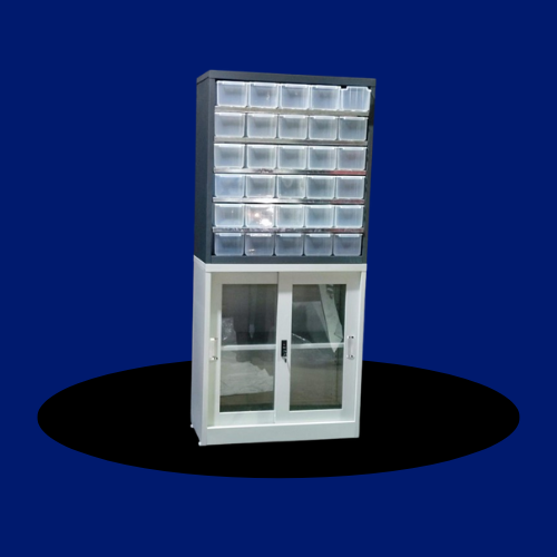 Pharmacy Glass Cabinet