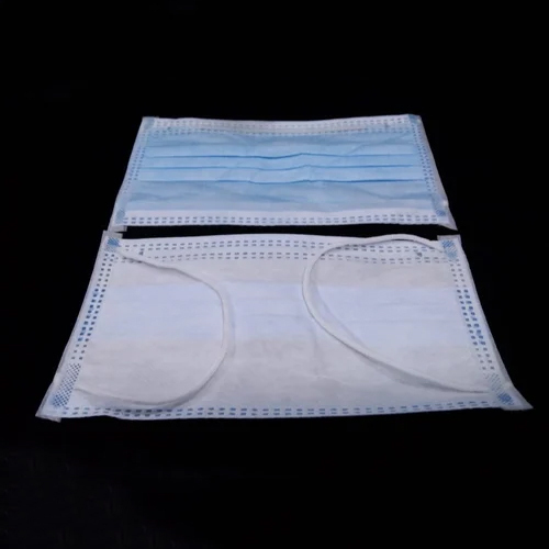 3 Ply Face Mask Inner Elastic With Melt Blown - Color: Blue