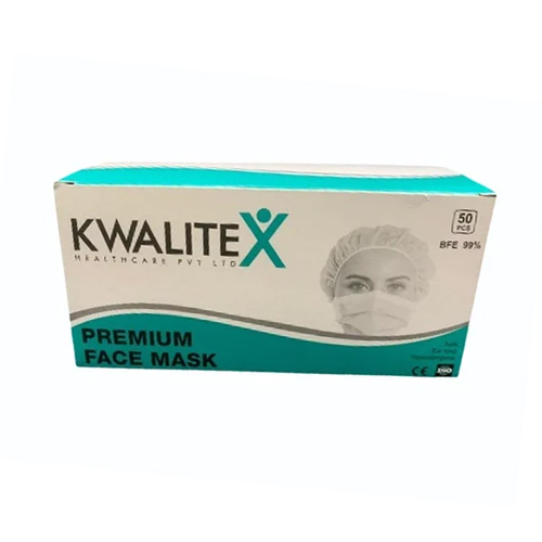 3 Ply Face Mask With Mb Inner Elastic - Color: Multicolor