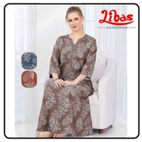 Cotton Long Sleeve Nighty With Print