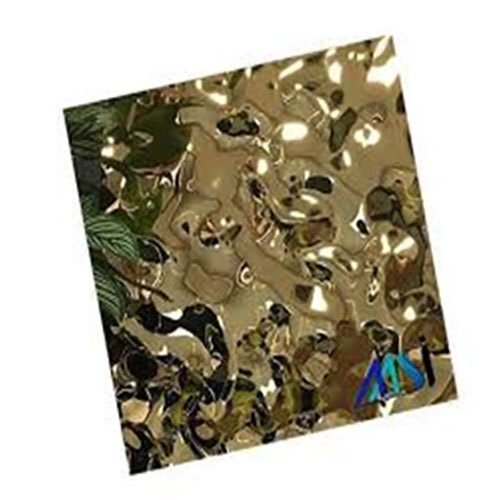 Gold Water Ripple Sheet - Color: Golden