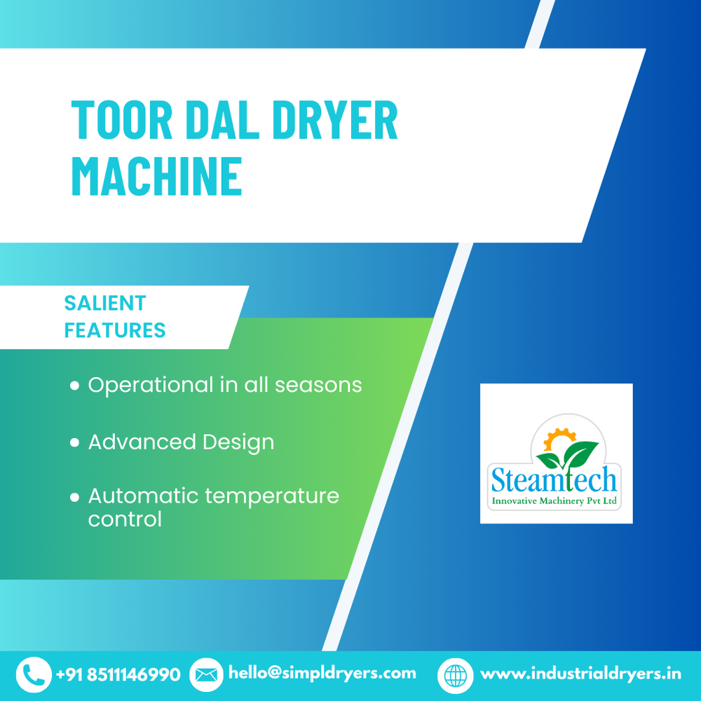 Toor Dal Dryer Machine Gas Fired Conical Shape - Color: Grey